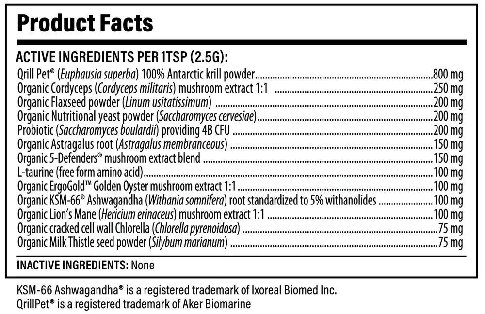 Functional Feline by Real Mushrooms | Daily Mushroom Powder for Cats