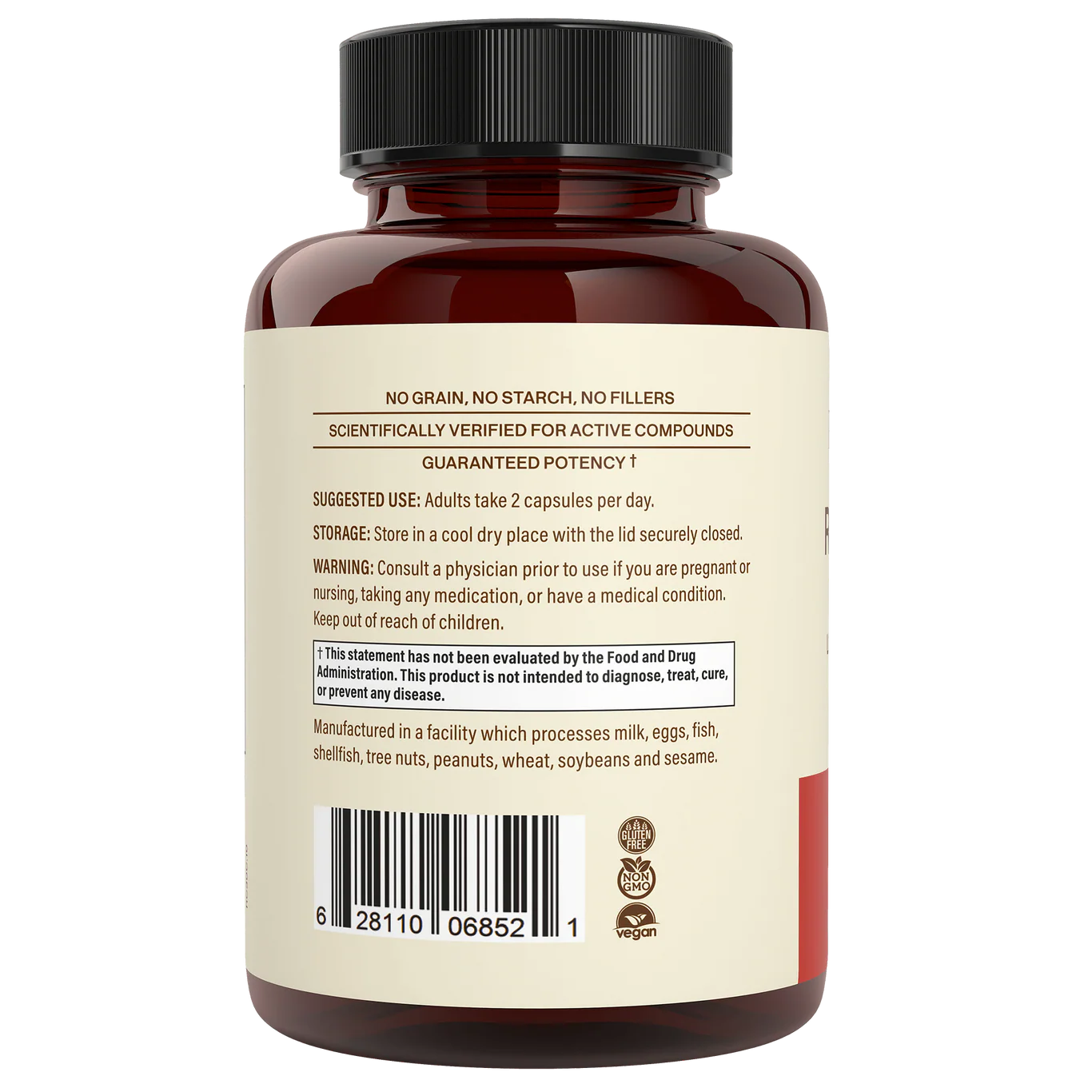 Real Mushrooms® RealClarity™ Lion’s Mane + Ashwagandha, Rhodiola & Bacopa Capsules