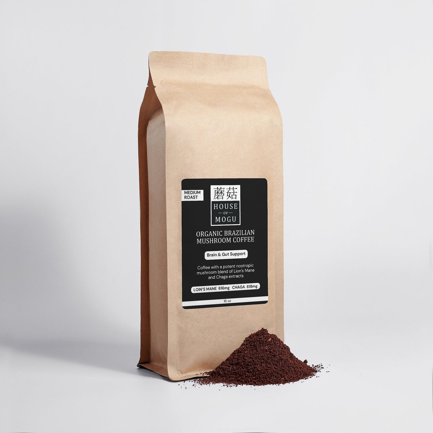 House of Mogu — Organic Mushroom Coffee — Lion’s Mane and Chaga