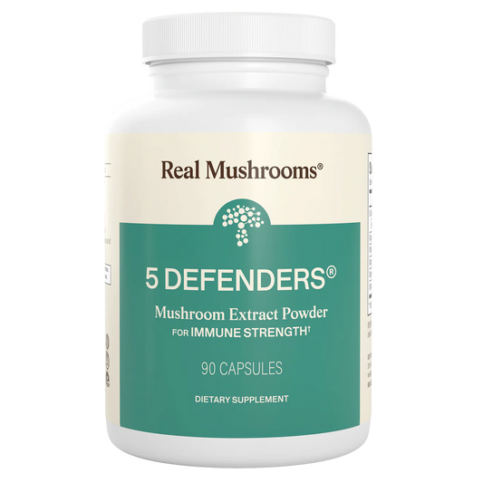 Real Mushrooms® 5 Defenders® Organic Mushroom Blend Capsules