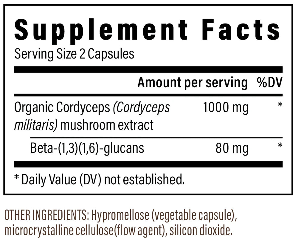 Real Mushrooms Cordyceps — 120 & 300 Capsule Bottles