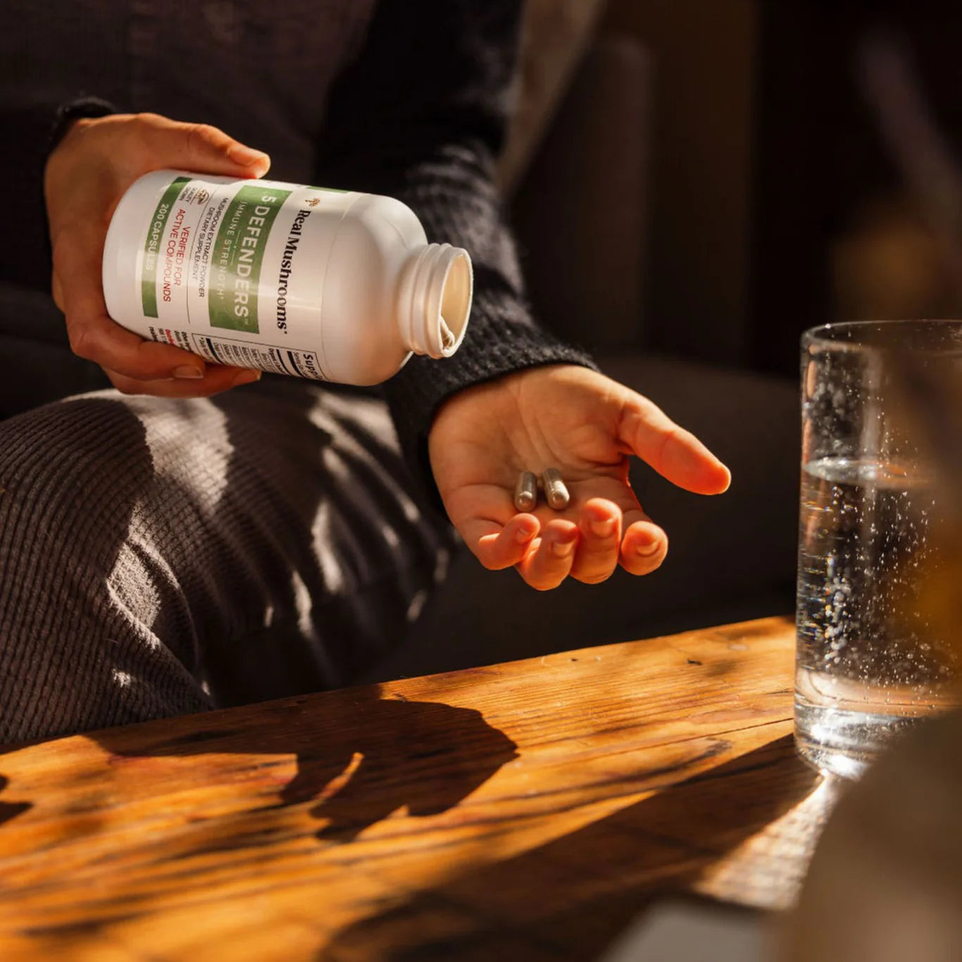 Real Mushrooms® 5 Defenders® Organic Mushroom Blend Capsules