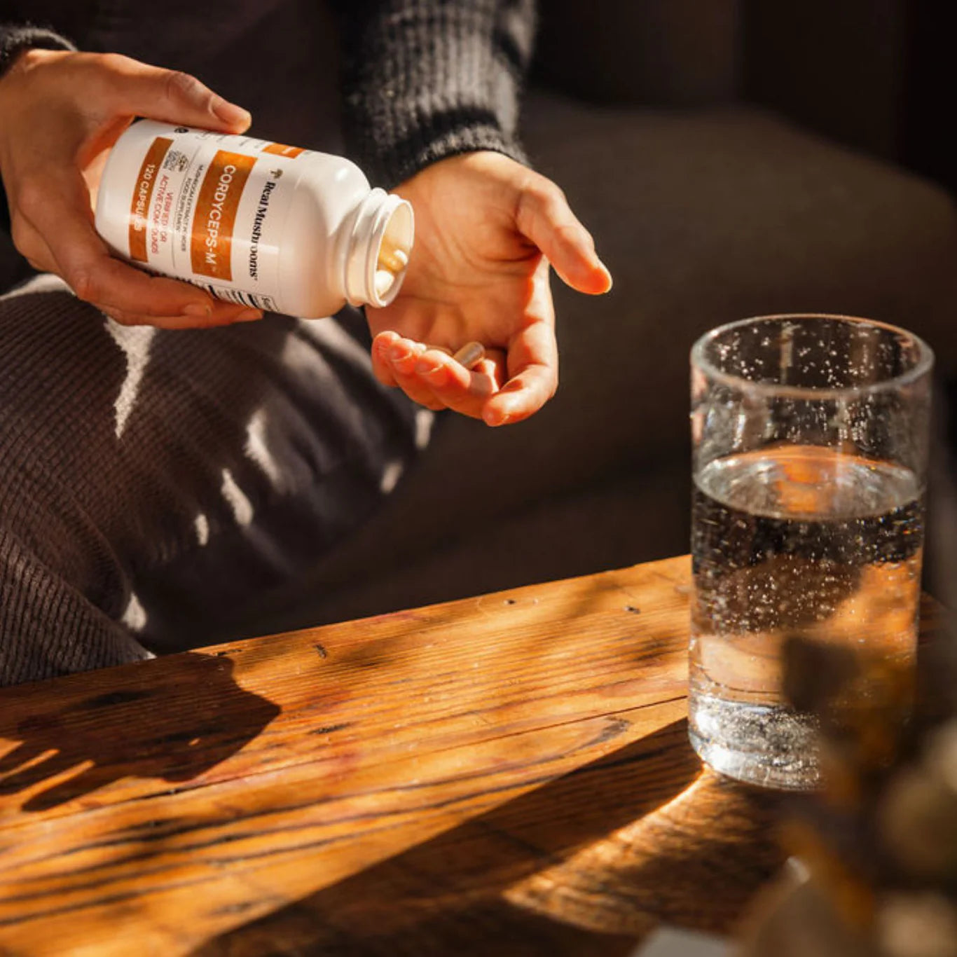 Real Mushrooms Cordyceps — 120 & 300 Capsule Bottles