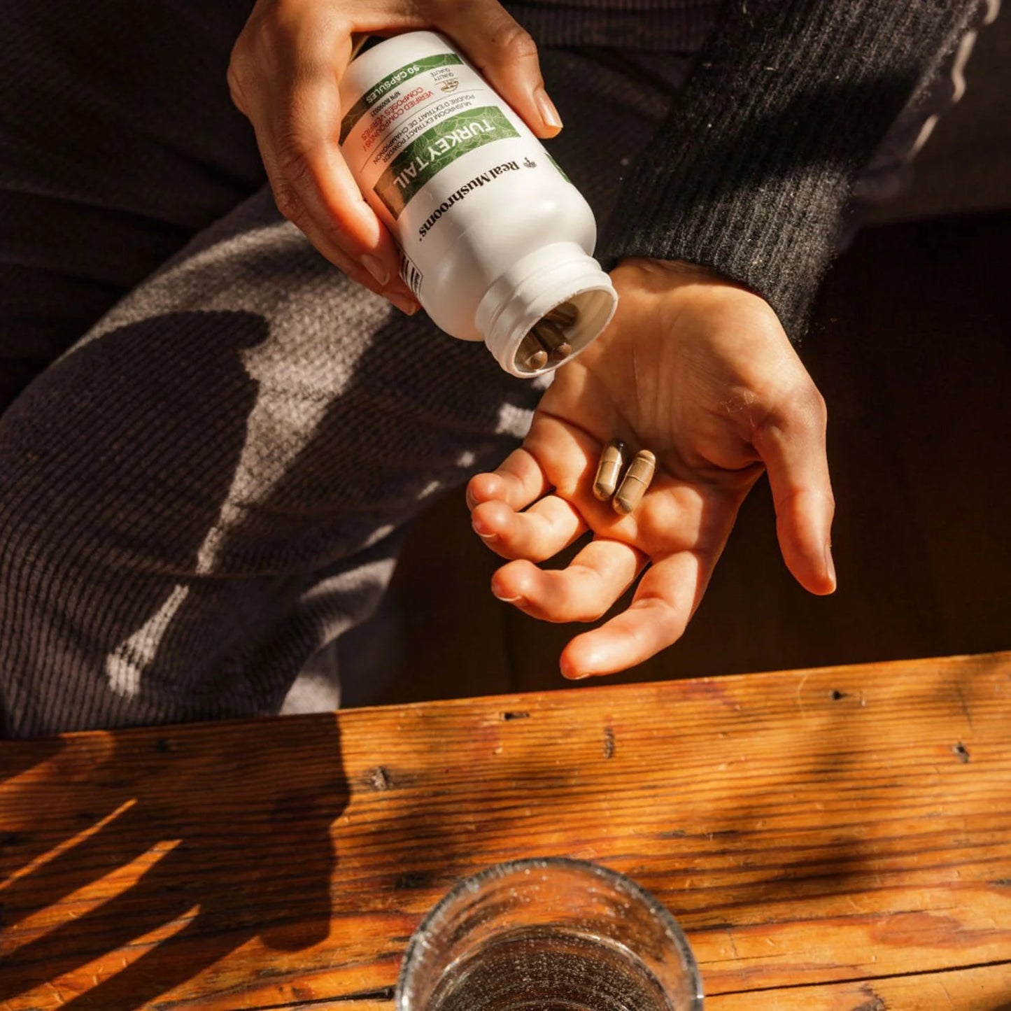 Real Mushrooms Turkey Tail - 90 & 200 Capsule Bottles