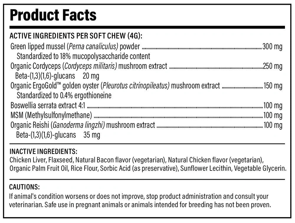Mushroom Mobility Soft Chews for Pets | House of Mogu
