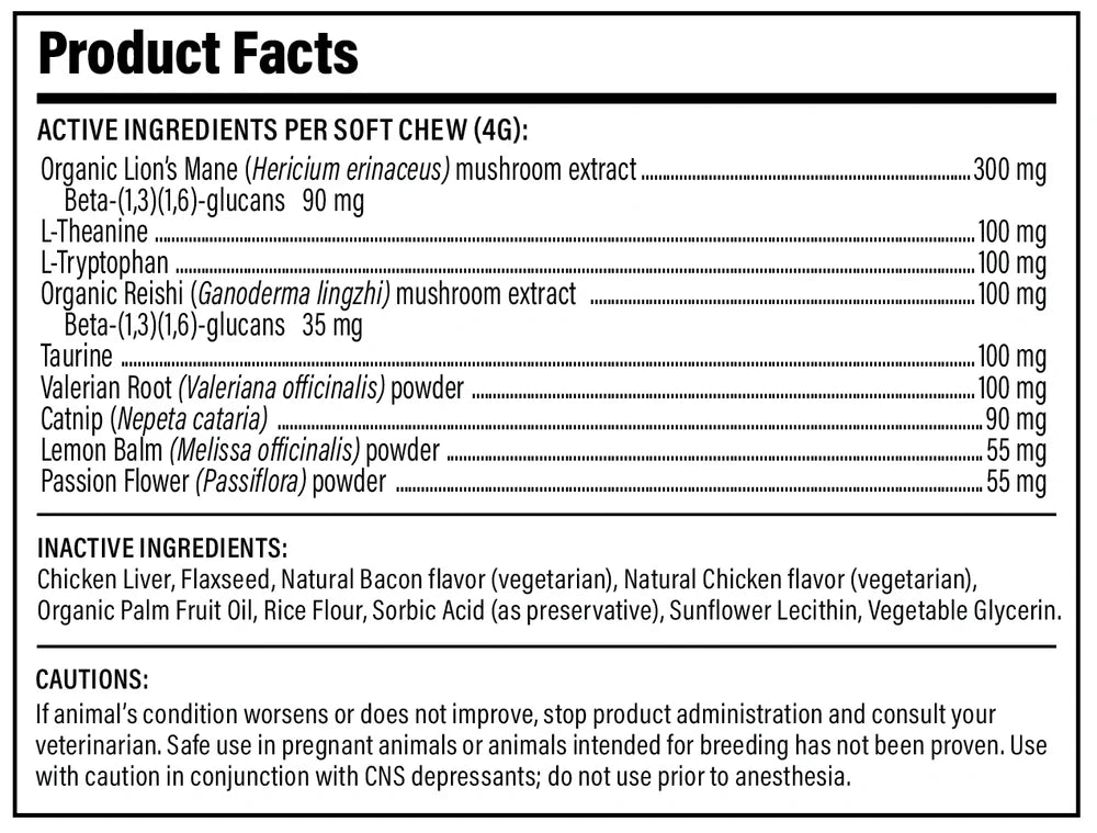 Mushroom Relax Soft Chews for Pets | House of Mogu