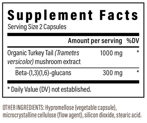 Real Mushrooms Turkey Tail - 90 & 200 Capsule Bottles